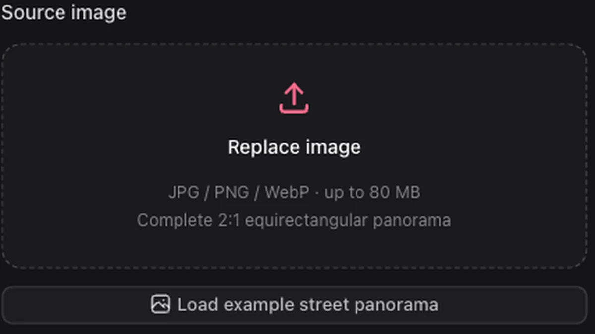 The local source image picker for adding panorama metadata
